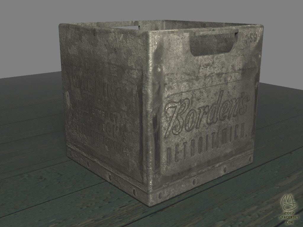 Borden's Milk crate