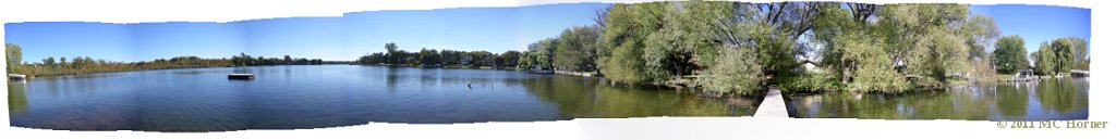 360 degree panorama from the end of the dock.  Click here for full size. (2.74 MB)