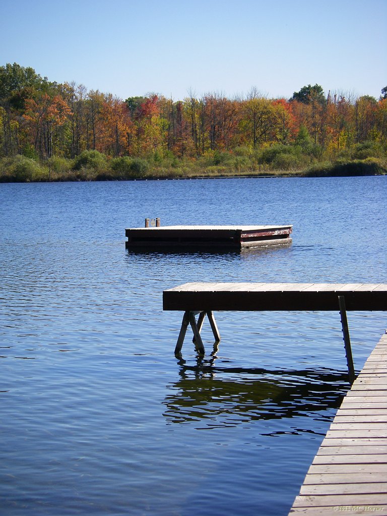 Sort of late in the year to be leaving the raft in.