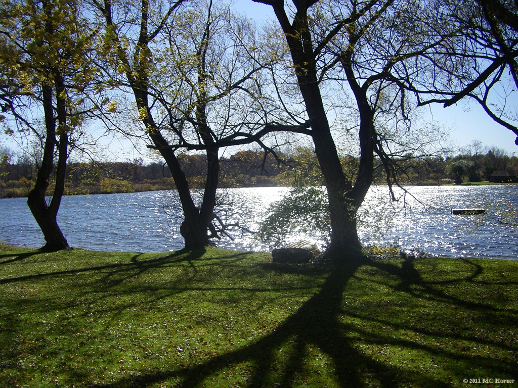 Windy October day.