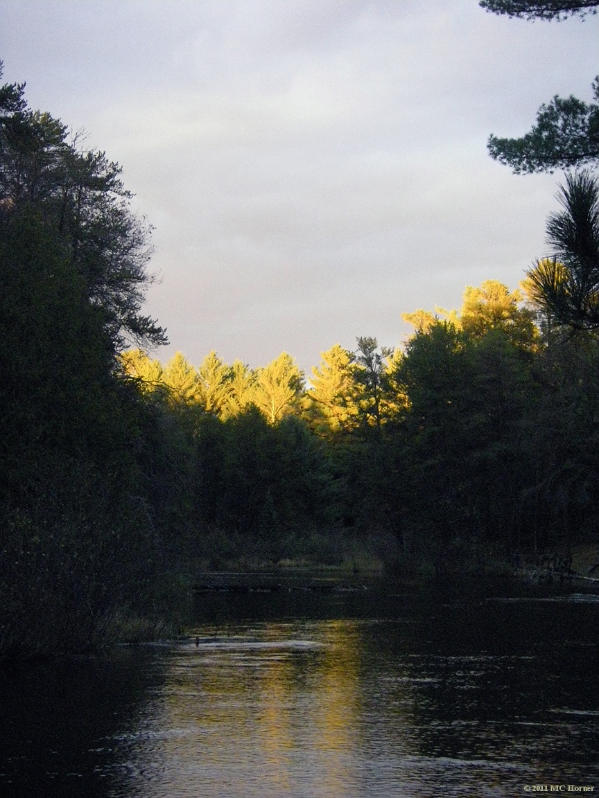 Sunset on the bend.