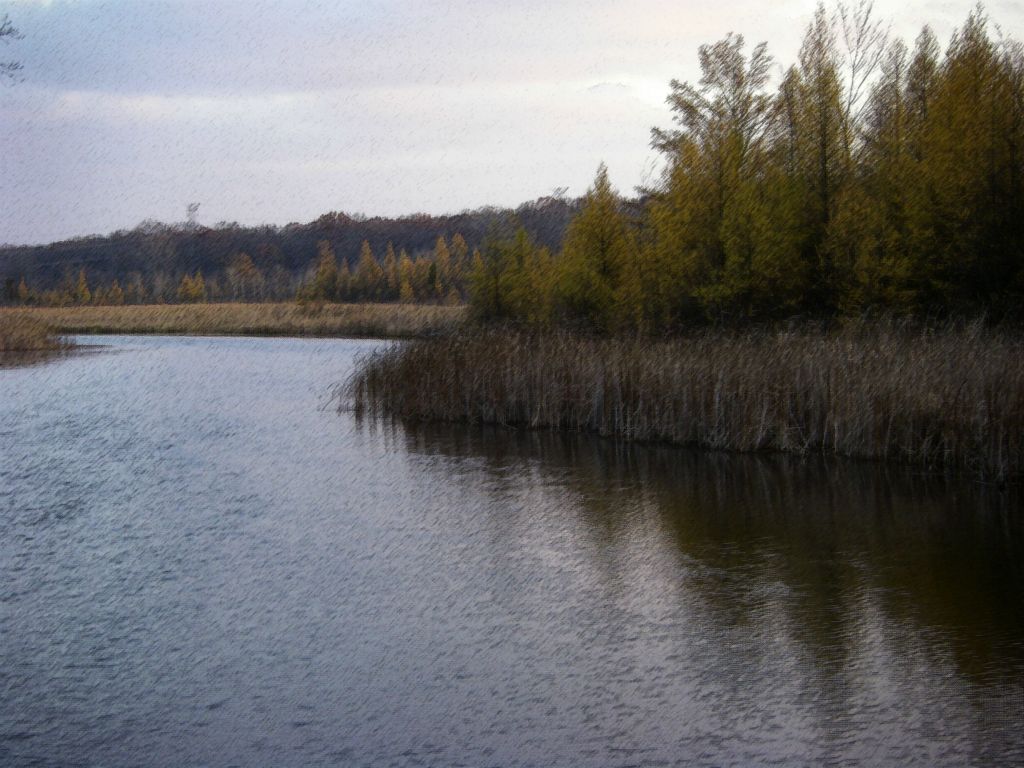 Huron River. Photo manipulation.