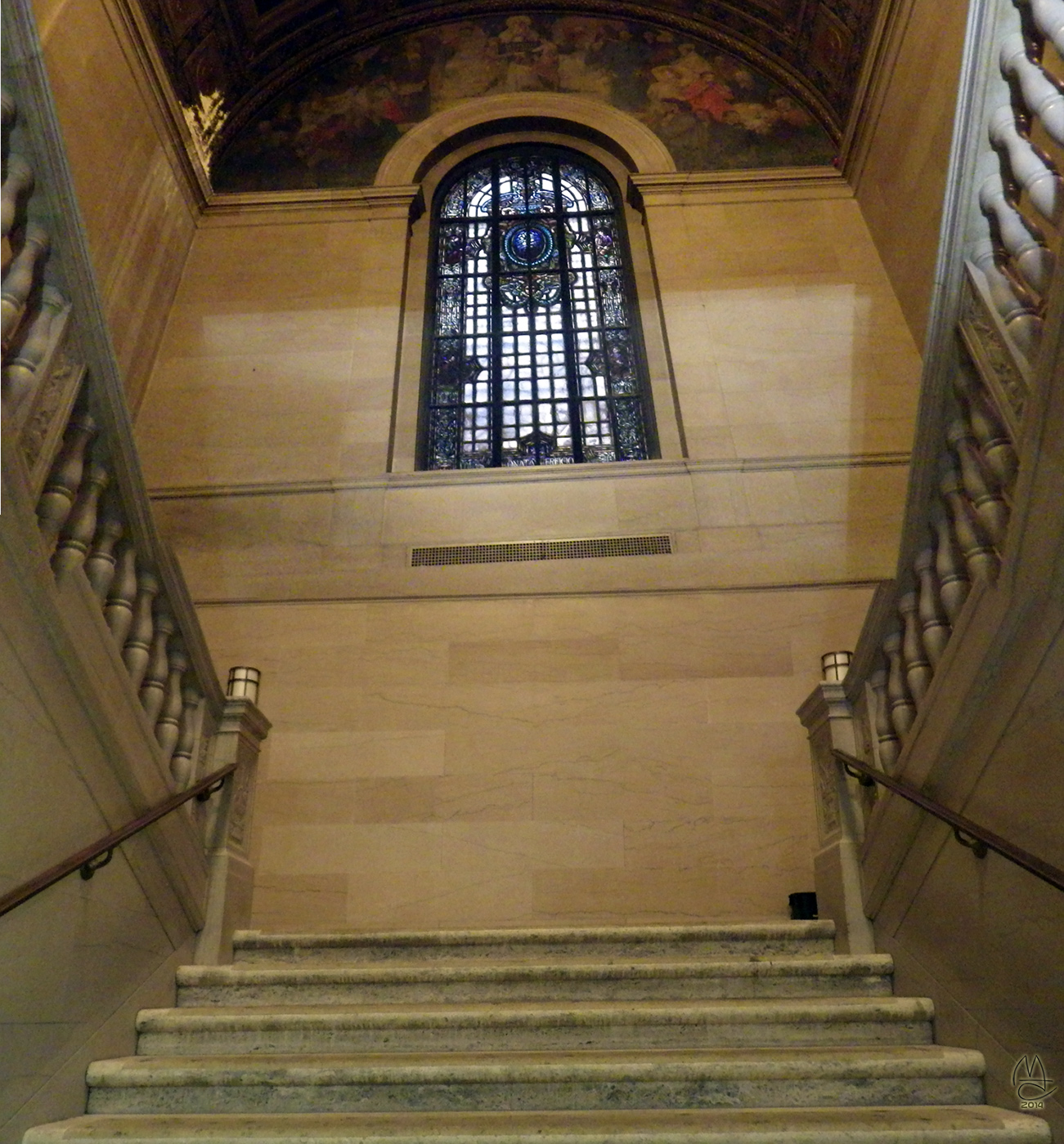 Feeling disjointed at the main branch of the Detroit Public Library.