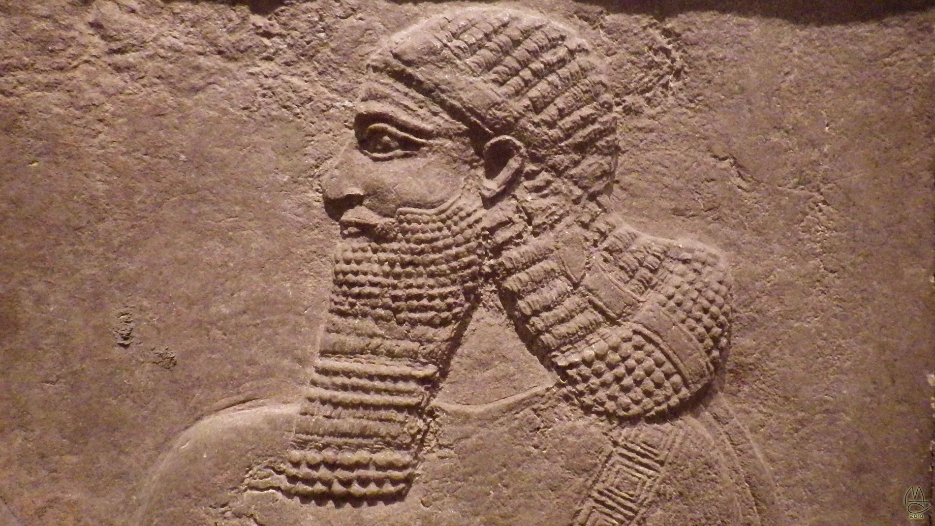 Assyrian ruler Tiglath-Pileser III receives homage. 745-727 BCE.