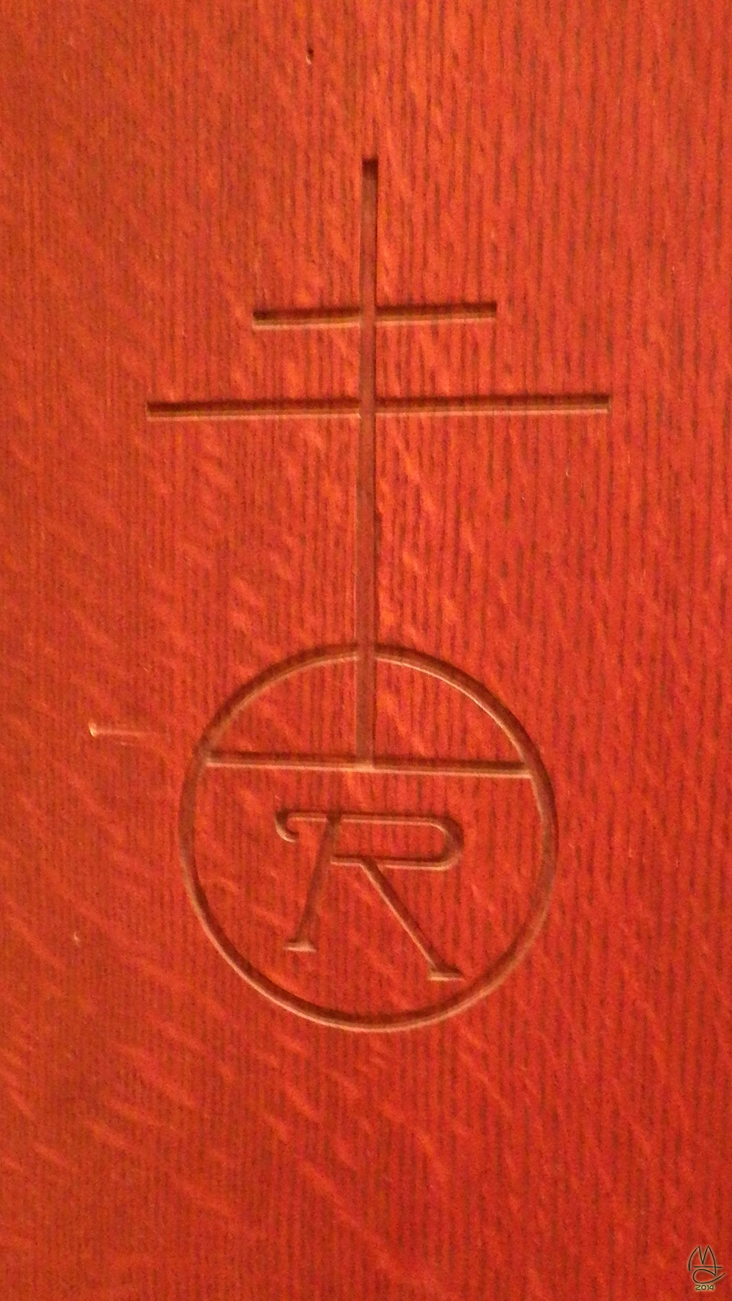 Lighthouse  Magazine Rack circa 1906 by The Roycrofters.