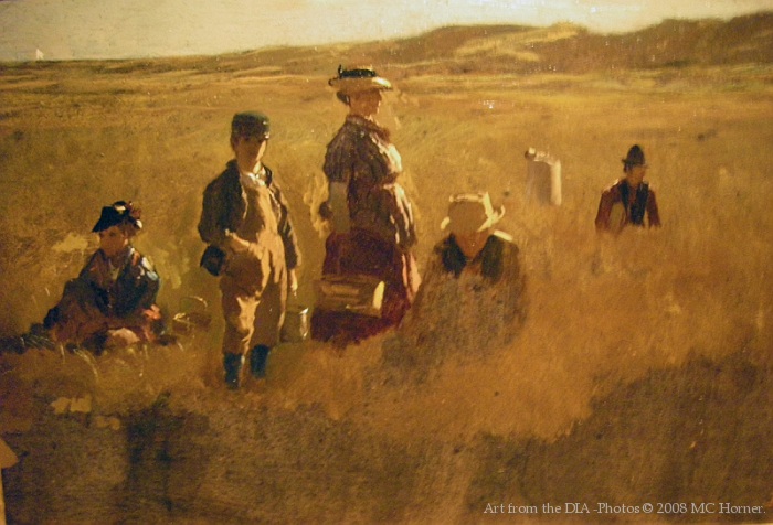 Group scene in a field.