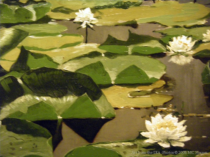The Lily Pond, detail.