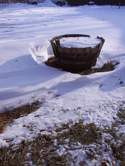 Barrel and bowl.