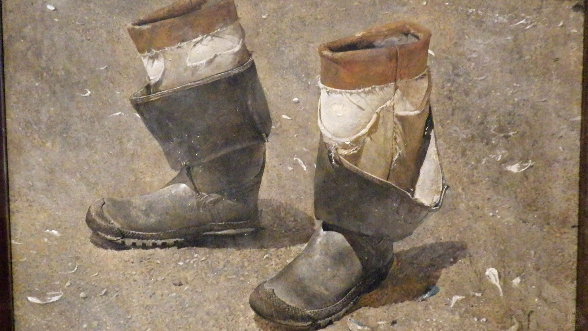 Seaman's Boots. Painting by  Andrew Wyeth 1976