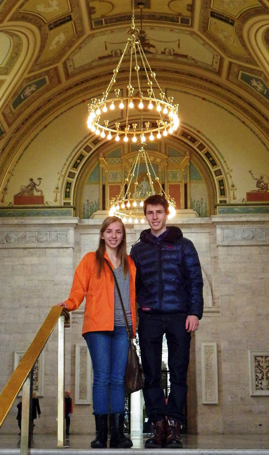 My photogenic travelling companions for the day. We begin at the Detroit Institute of Arts.