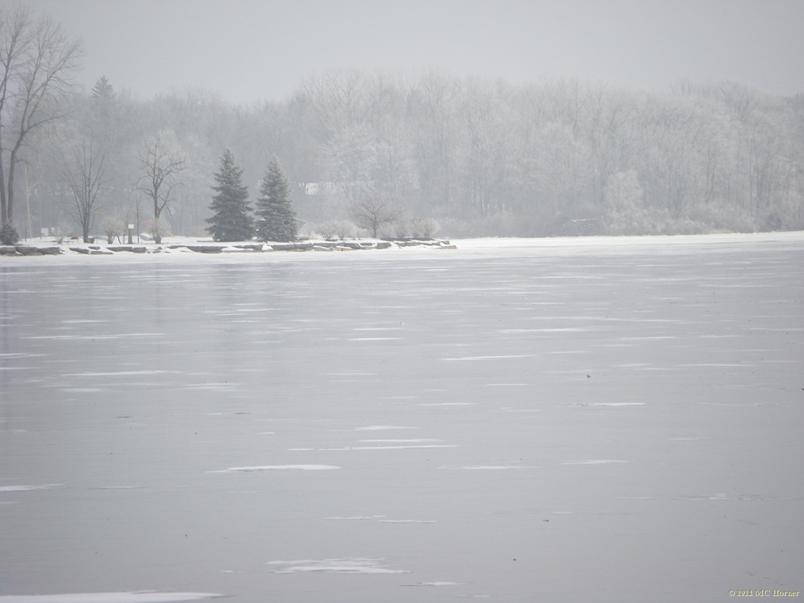 Results of the overnight ice fog.