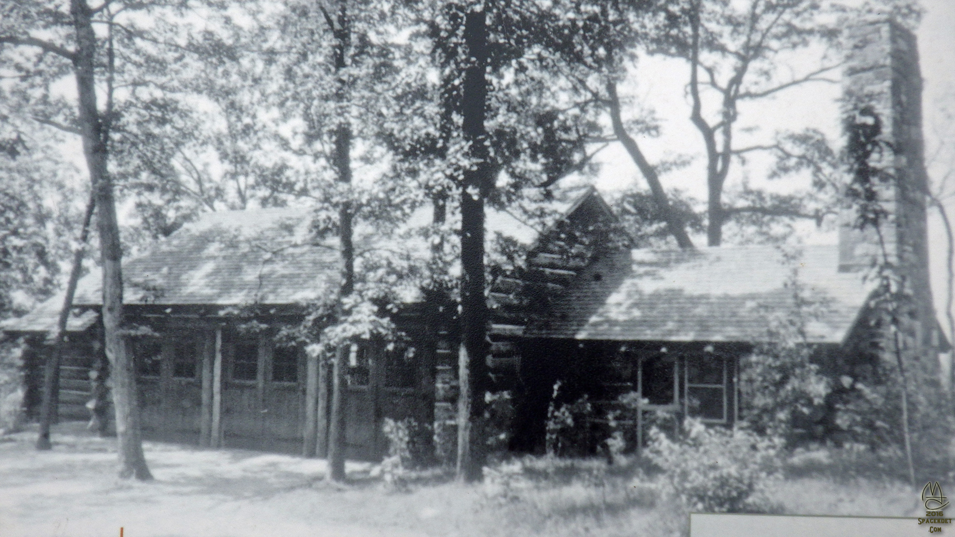 Historic image of Carriage House from marker.