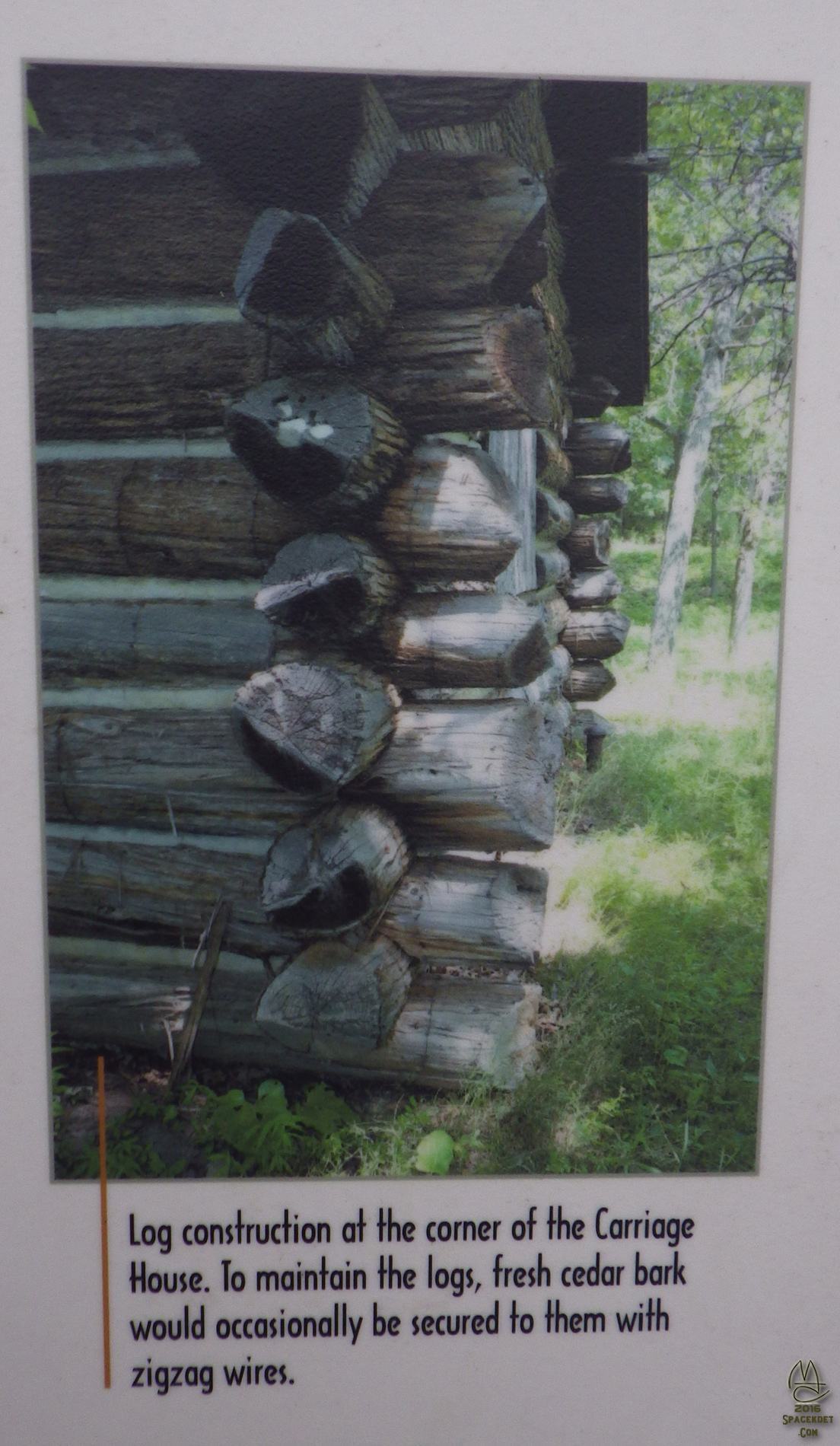 Explanatory marker detail, Carriage House.