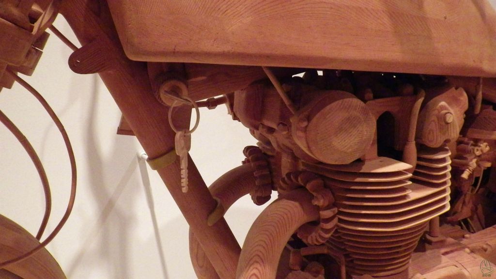 Detail of "Motorcycle", 1973, Fumio Yoshimura Material: wood
