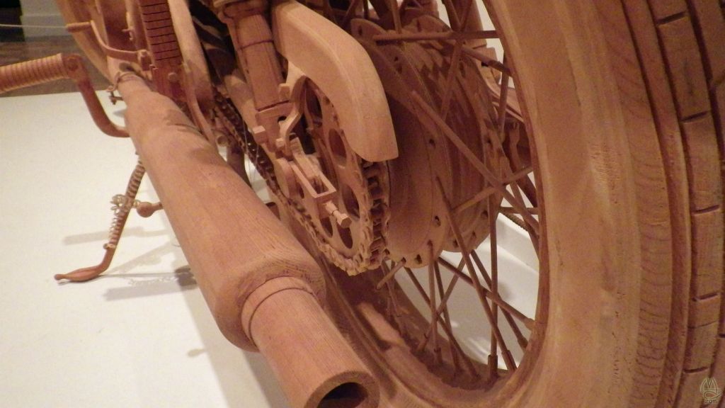 Detail of "Motorcycle", 1973, Fumio Yoshimura Material: wood