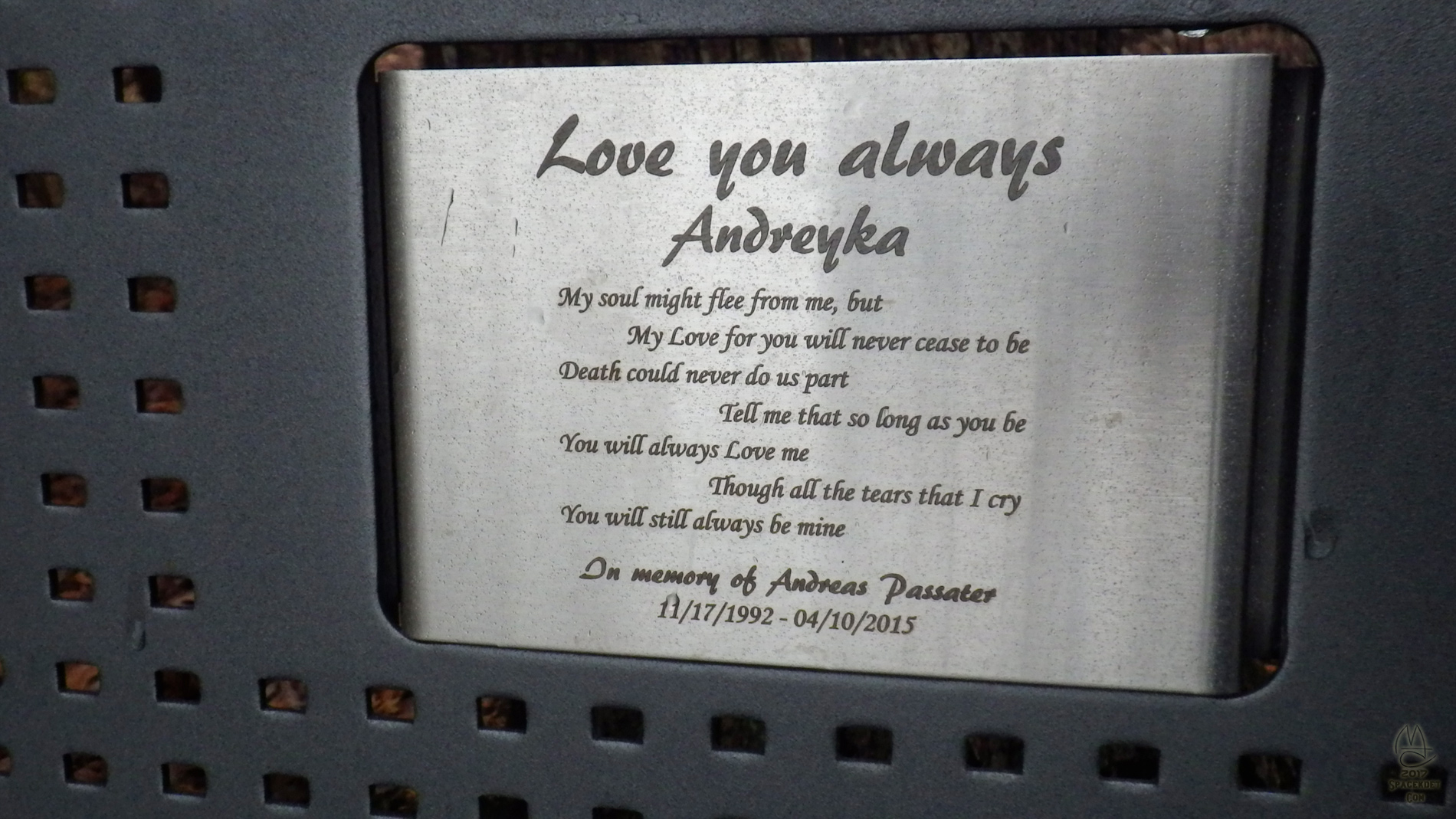 Sad plaque