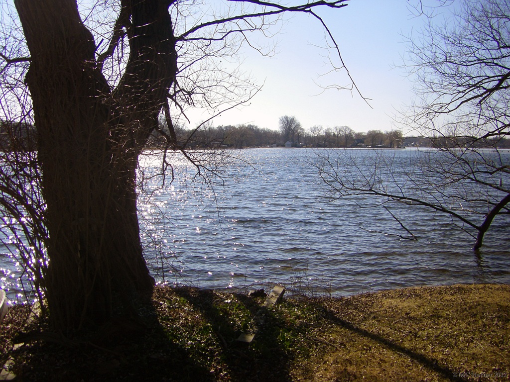 Lower Commerce Lake Feb. 9, 2012. Open water in February? Madness!