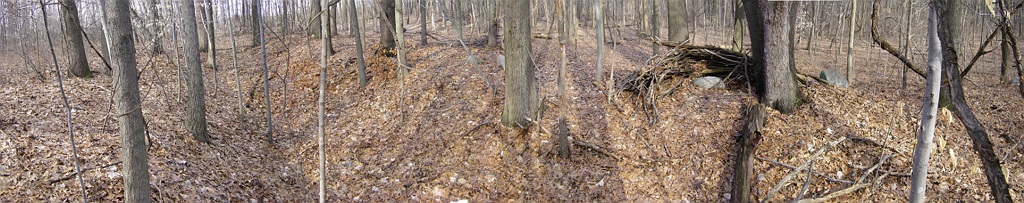 Sunken road panorama.