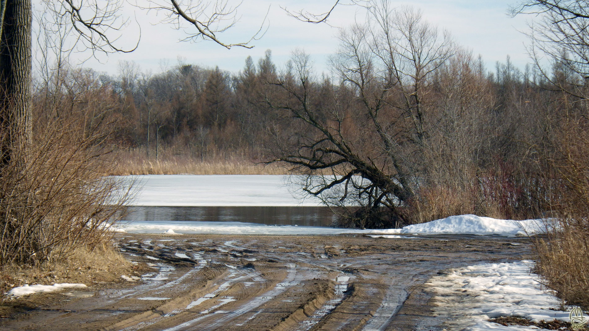 Bass Lake Road Boat Launch. Not quite ready for use.