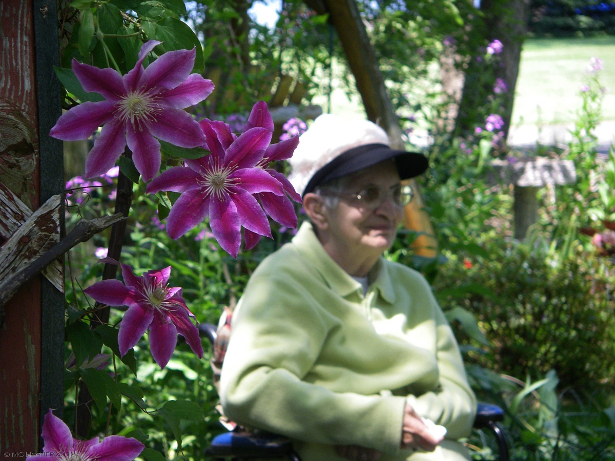 Clematis & Mom.