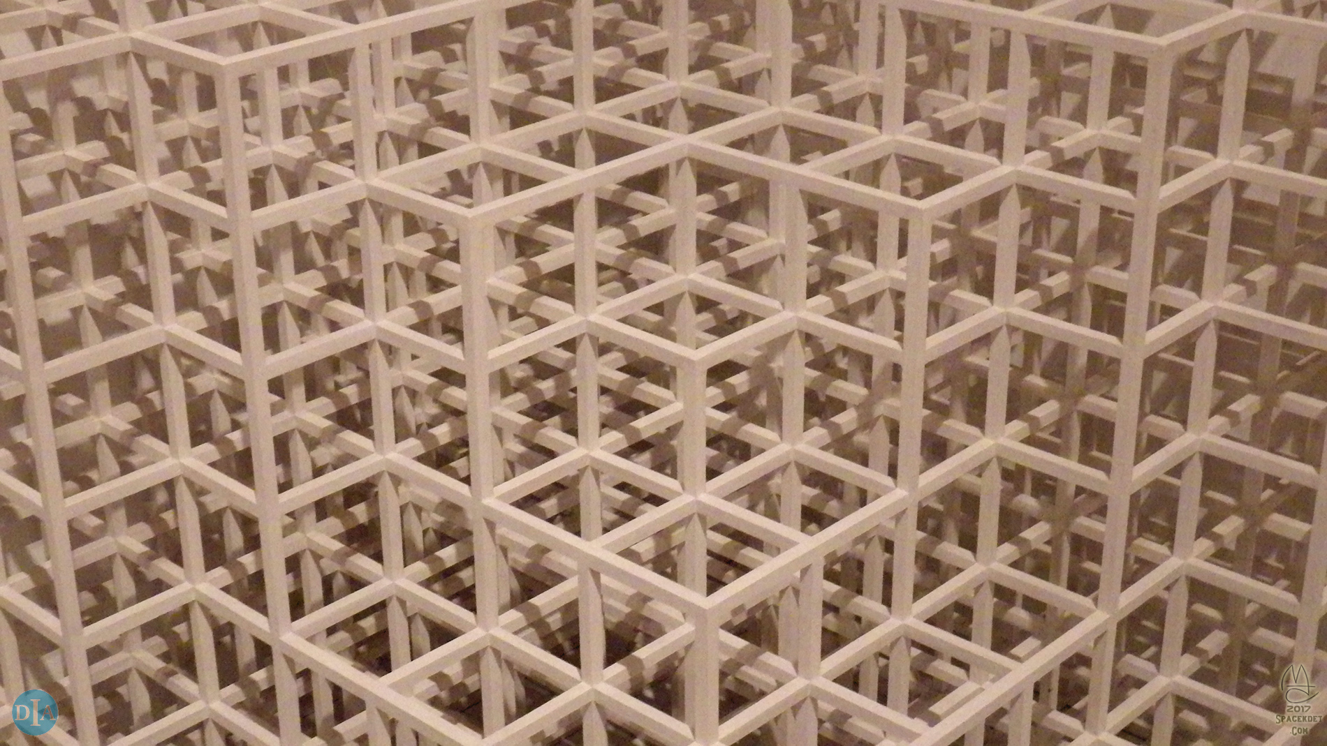 Modular Open Cube Pieces, Floor-Corner 2; Sol LeWitt, 1976.