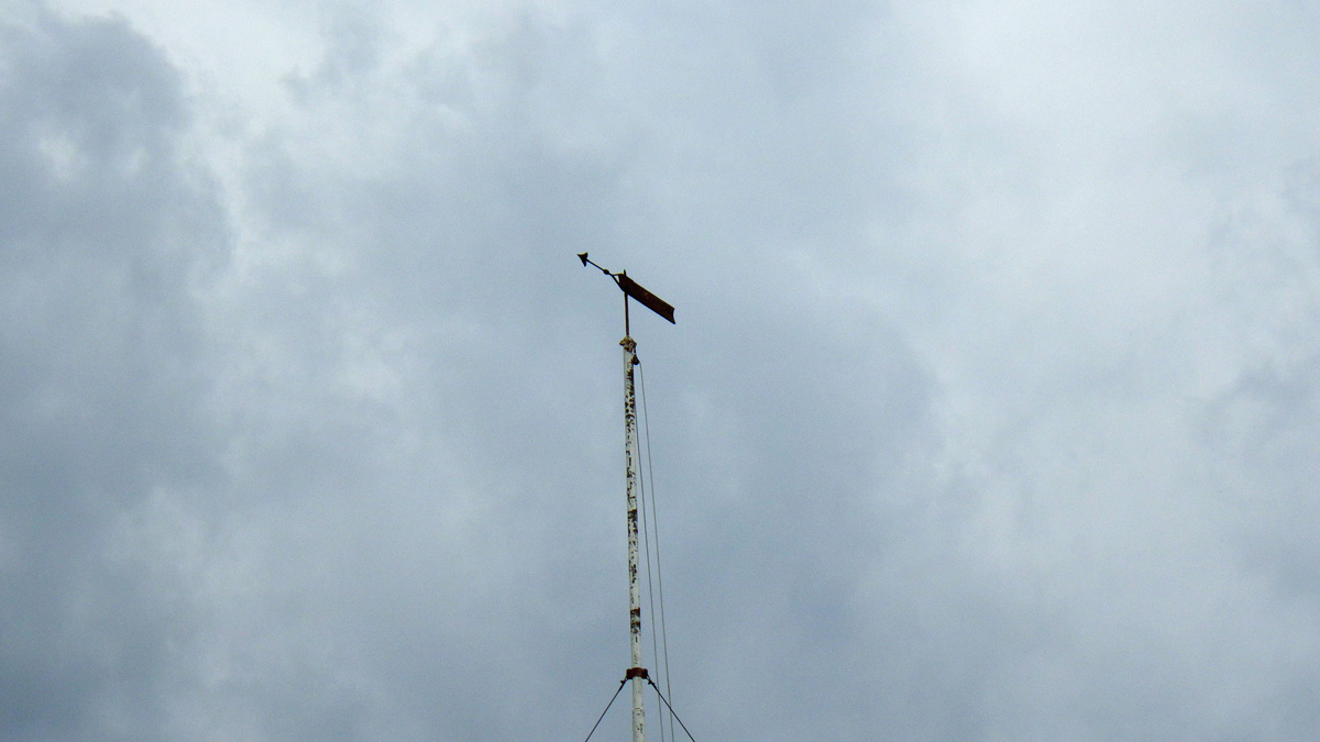 Weather vane.