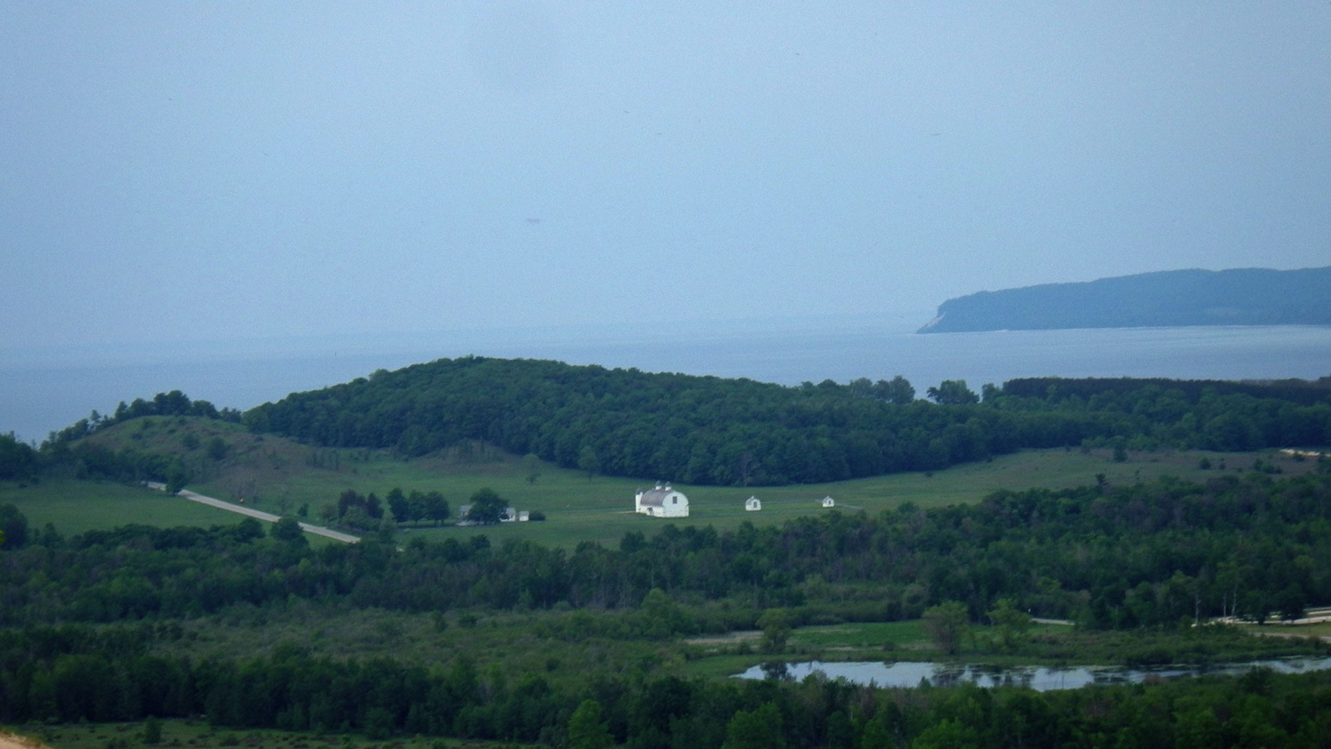 View towards the D.H. Day barns.