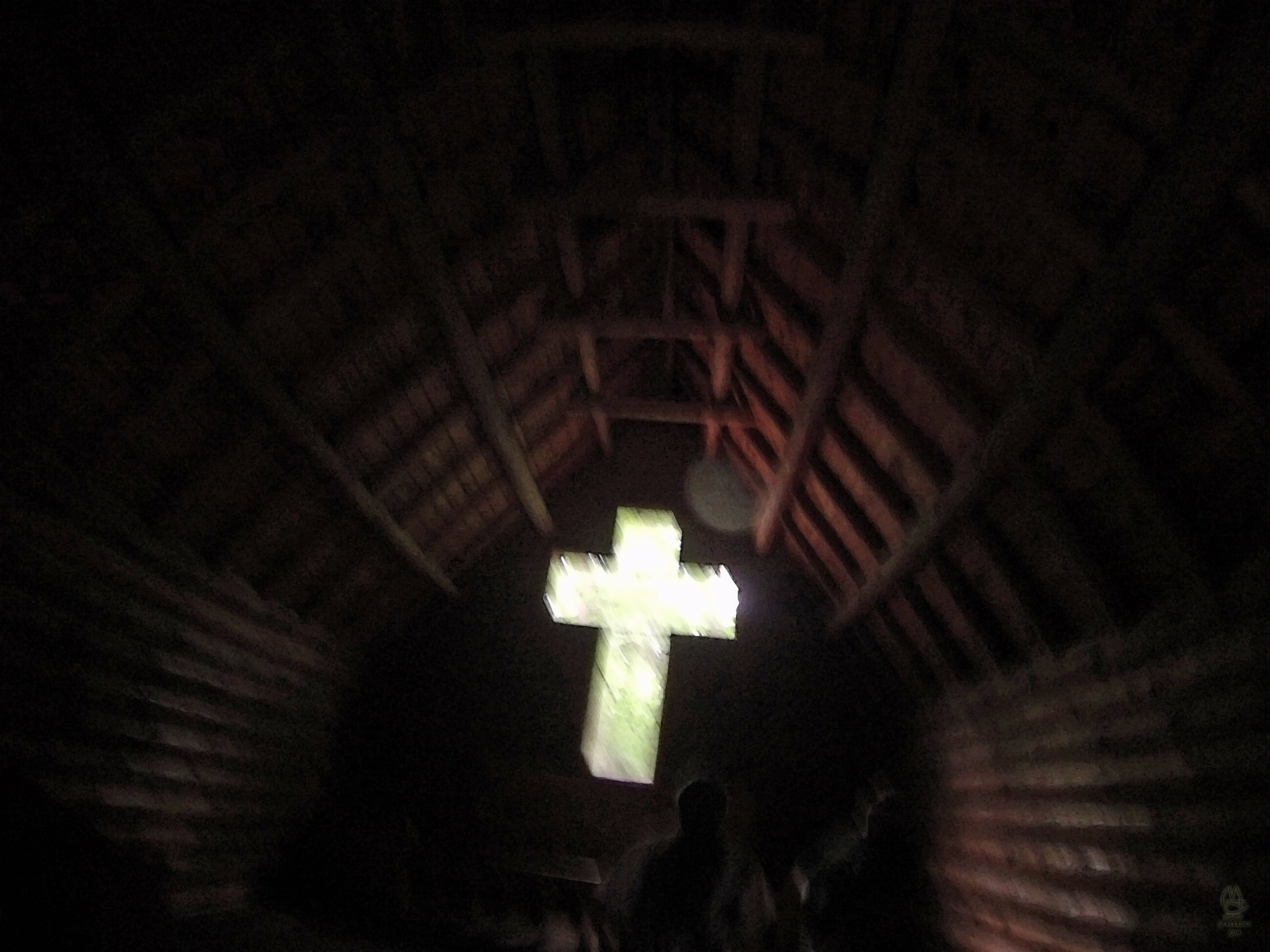 Chapel In The Pines, Hartwick Pines State Park. GoPro photo from 2014.