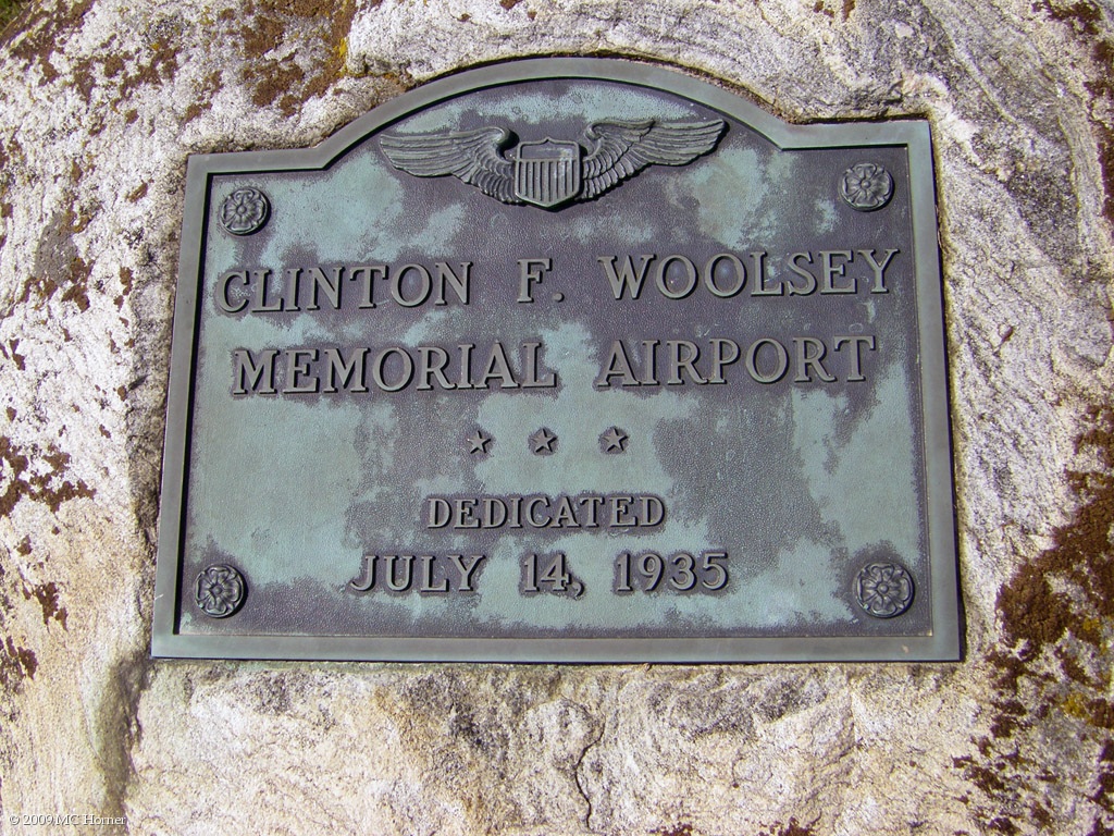 Dedication Plaque. Click here for more info about the airport. Who was Clinton ?