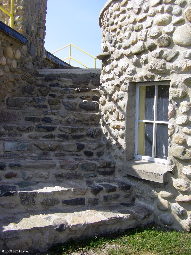 Steps to observation deck.