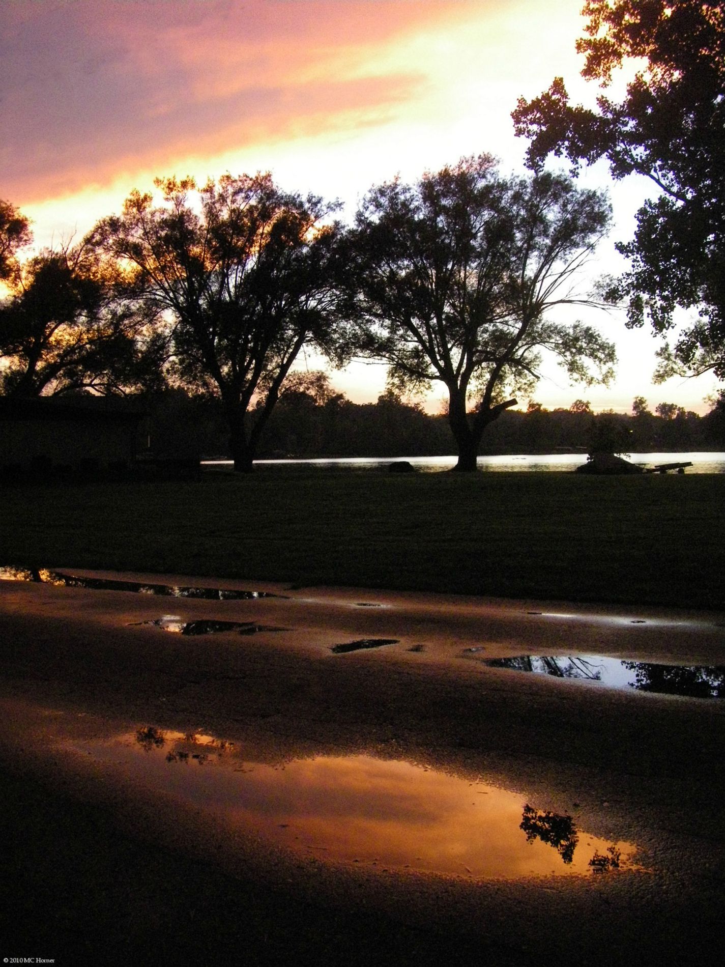 Puddle jumping.