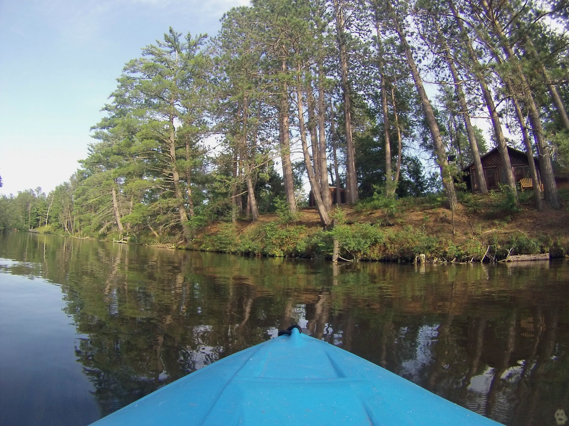 Watch a time-lapse video of a typical day's canoe traffic.