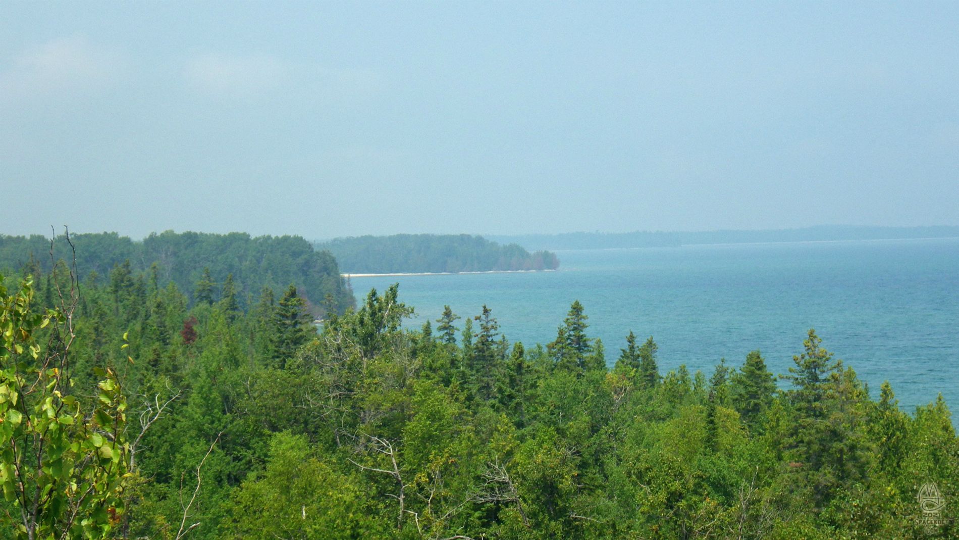 Hazy Huron. Photo by Grant B.