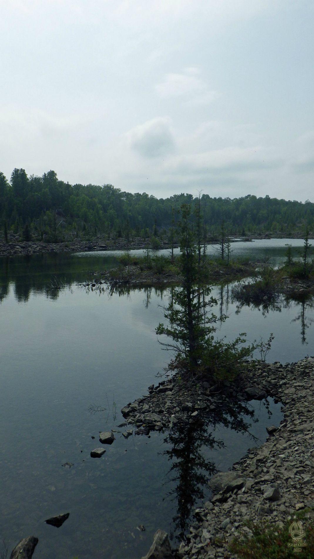 Mine lake.