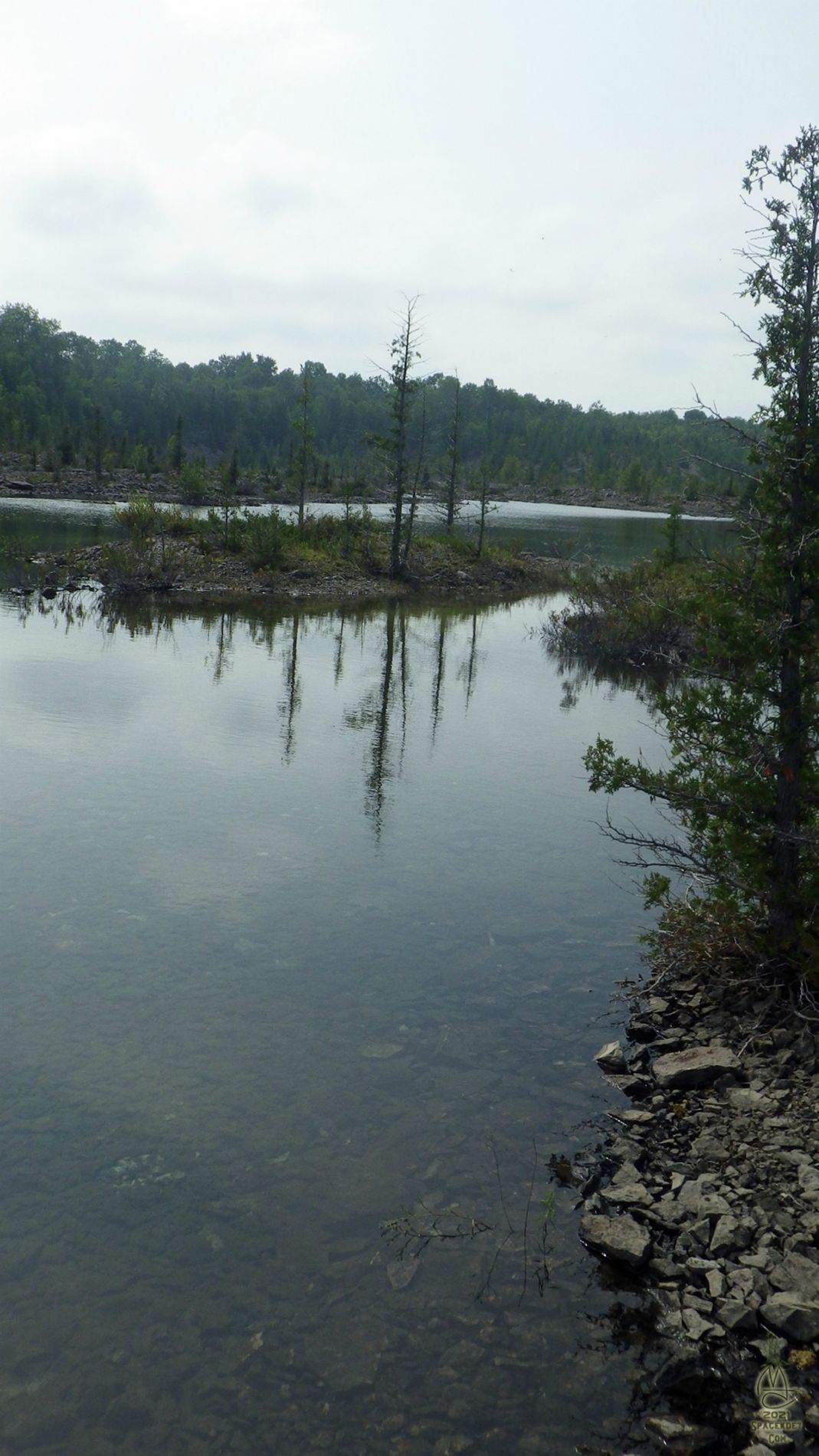 Mine lake.