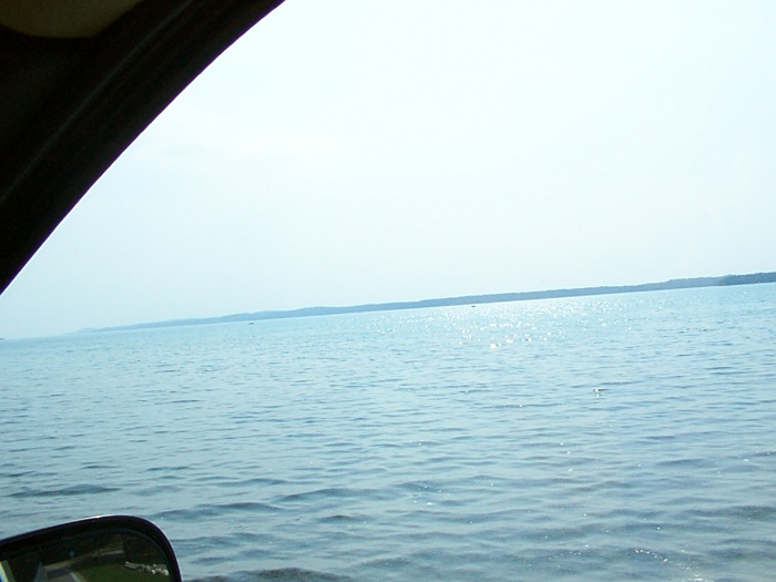 Torch Lake, near the northern end.