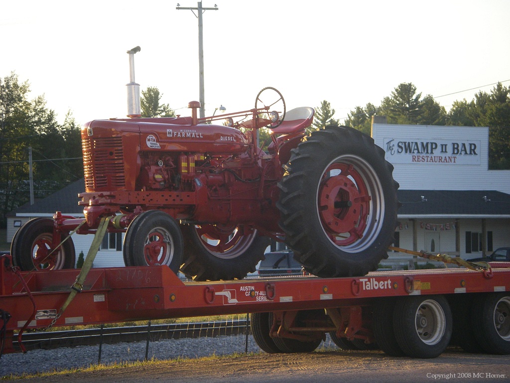 On the way to the Antique Tractor Show, Frederic, Michigan.