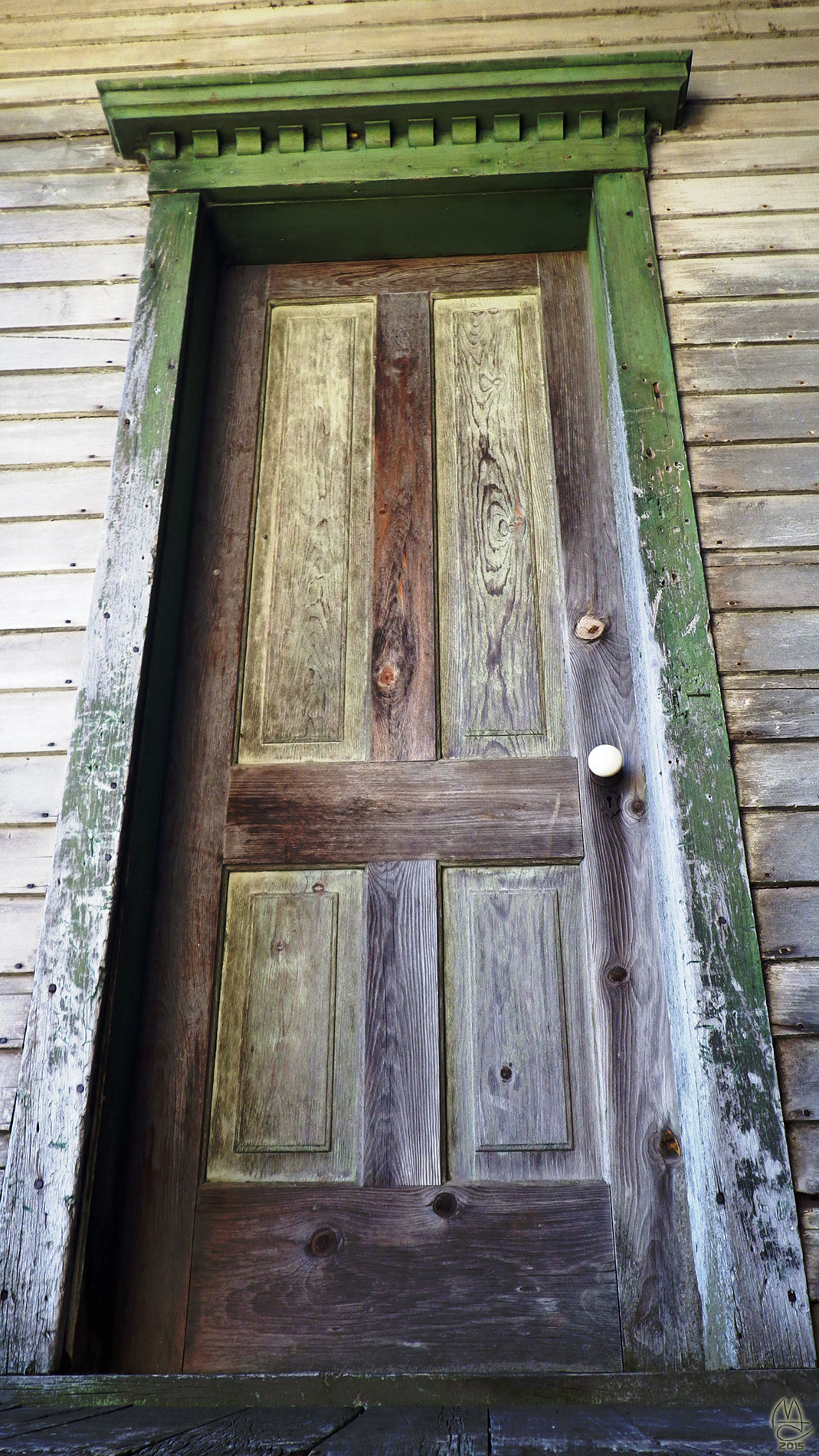 Hotel room door.