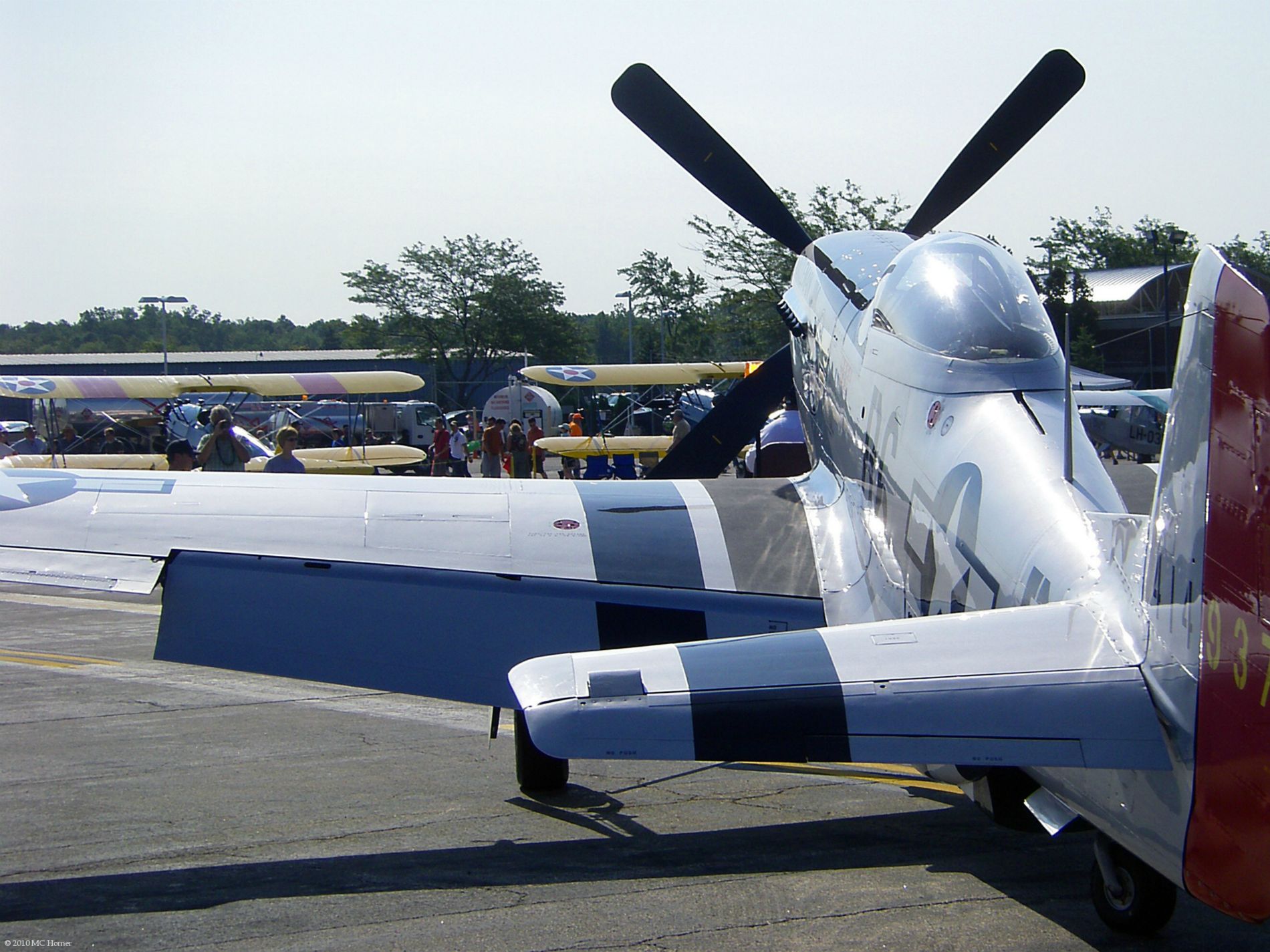 P-51 and biplanes.