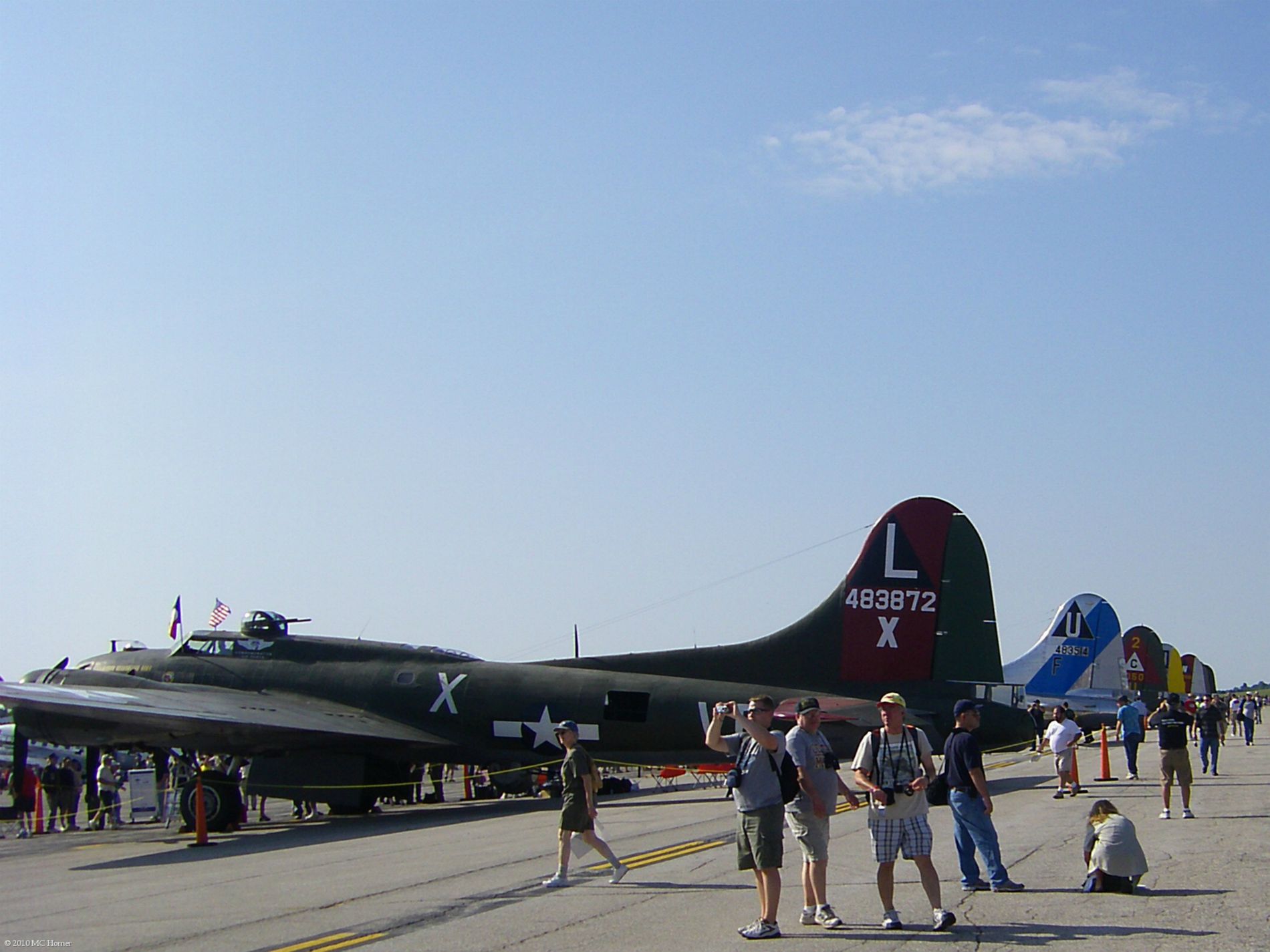 South end of row of B-17s.