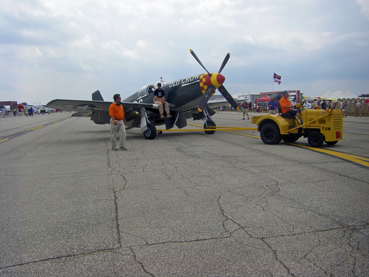 'Old Crow' gets a tow.