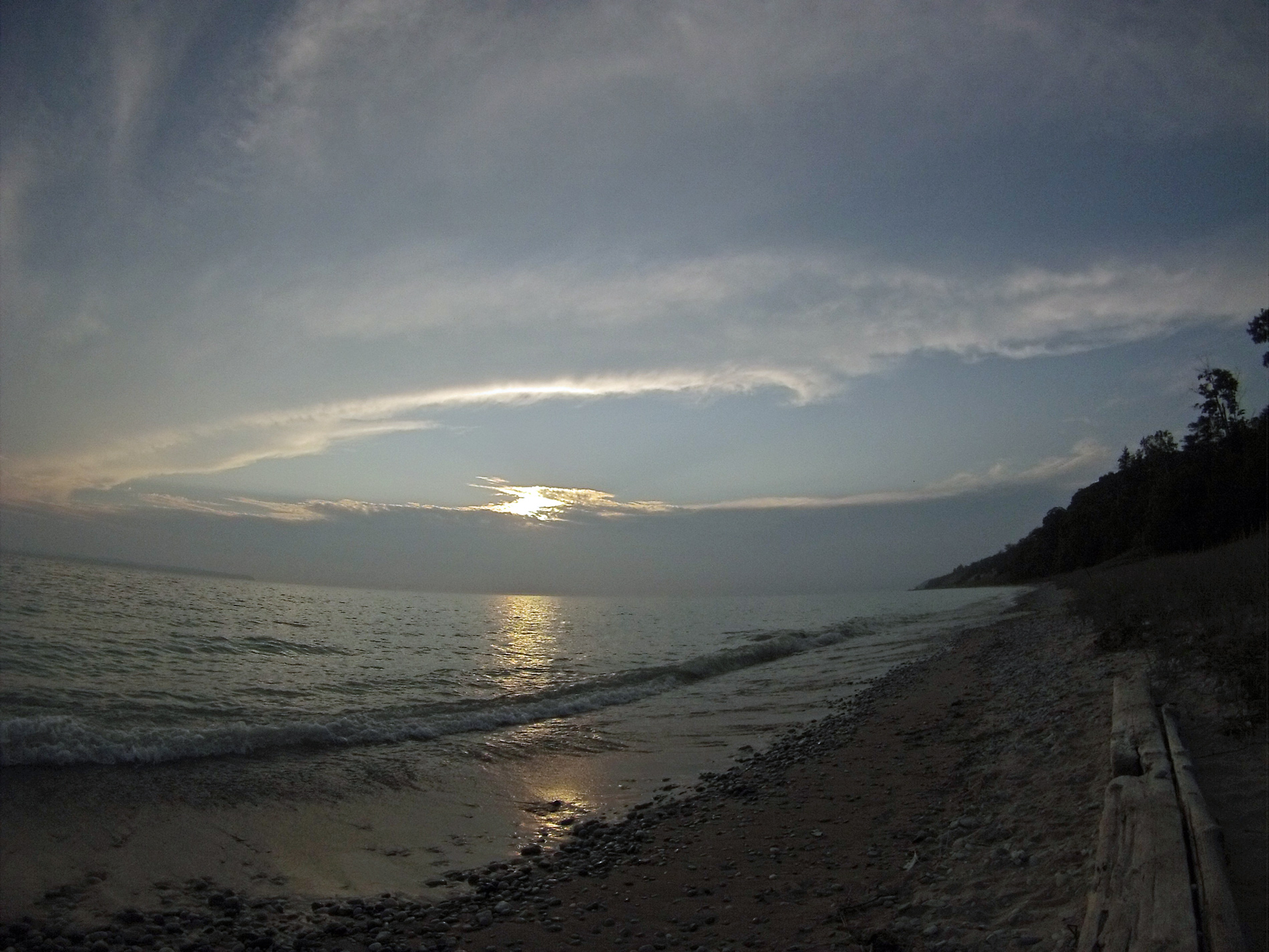 Sunset at Fredrickson's. GoPro shot.