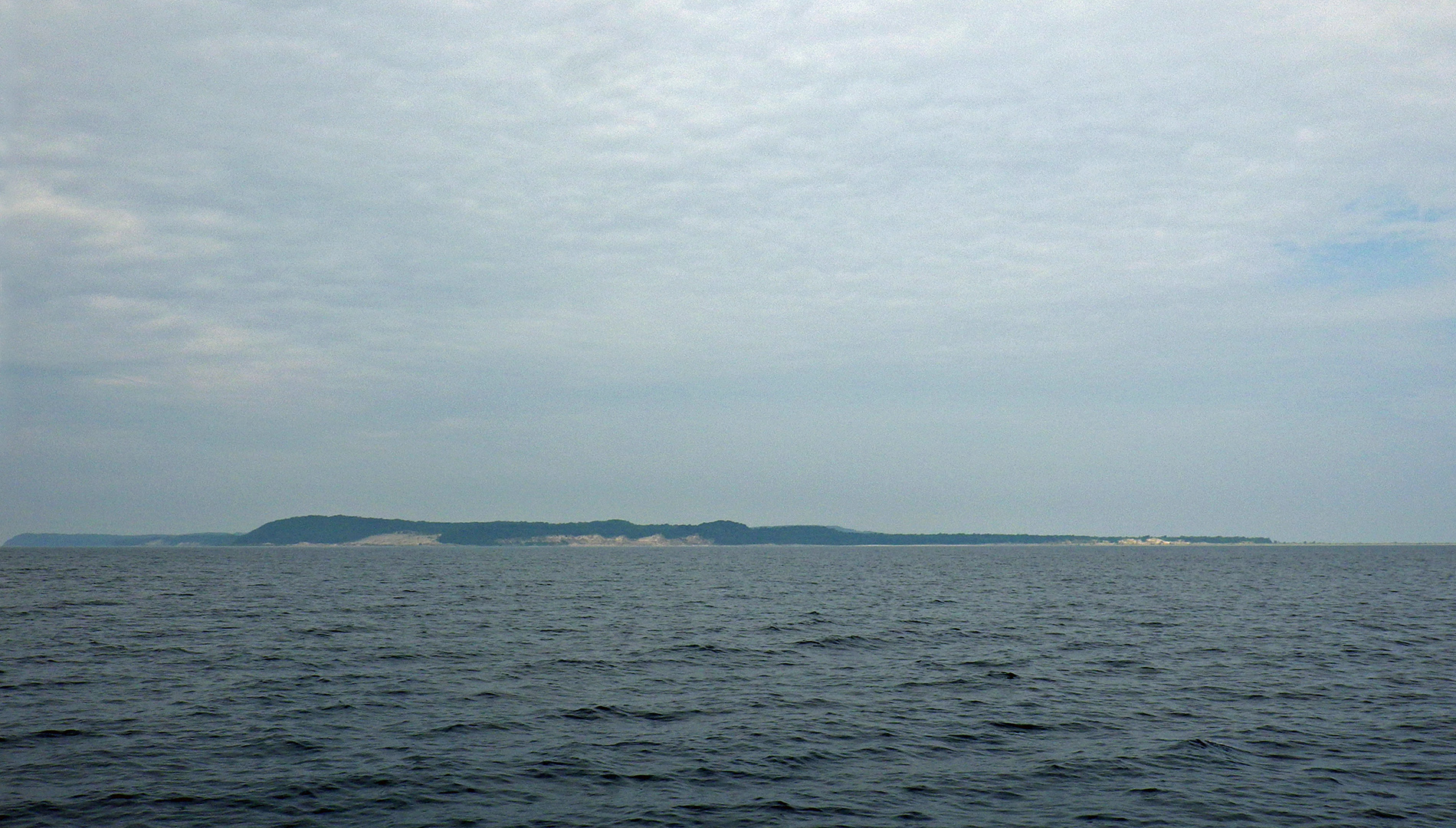 Looking at the south west side of North Manitou Island.