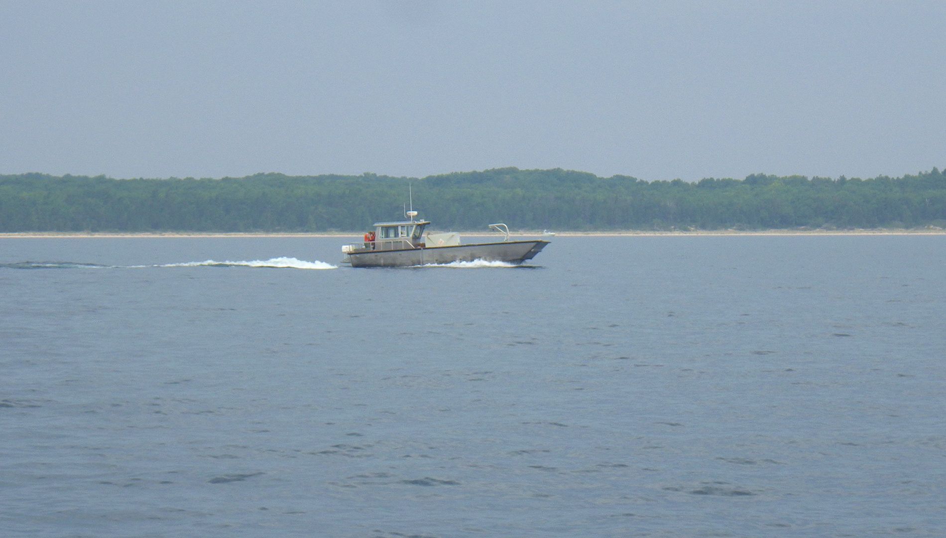 Park Service boat; South Manitou Island.