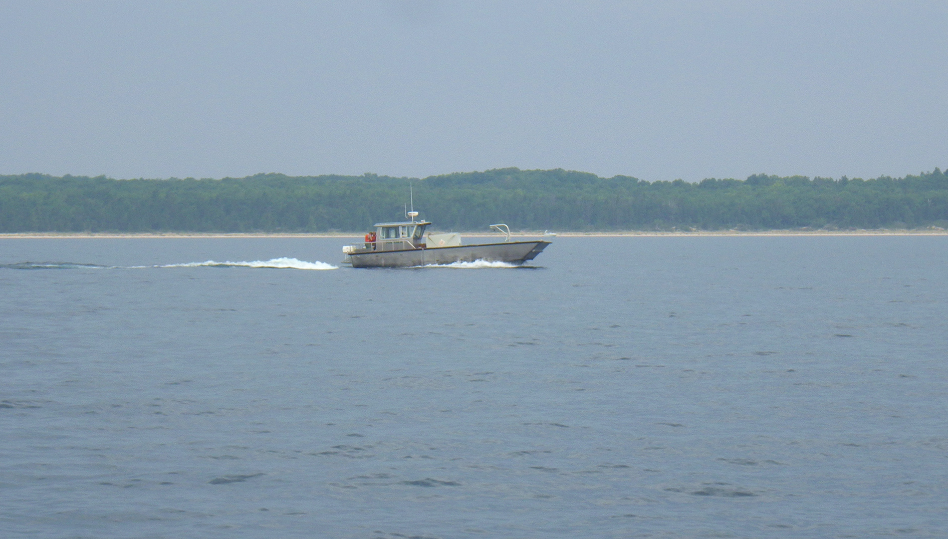 Park Service boat; South Manitou Island.