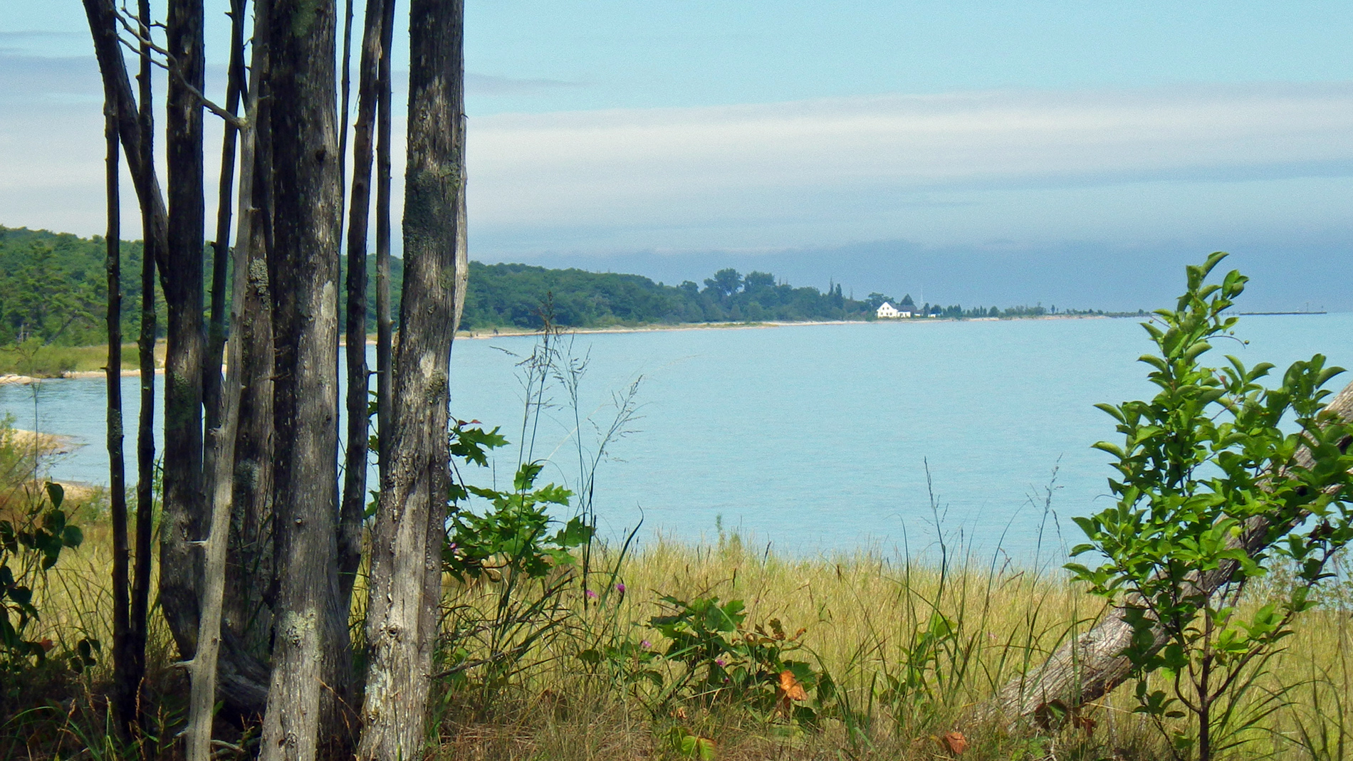 Looking north towards the Coast Guard Station.