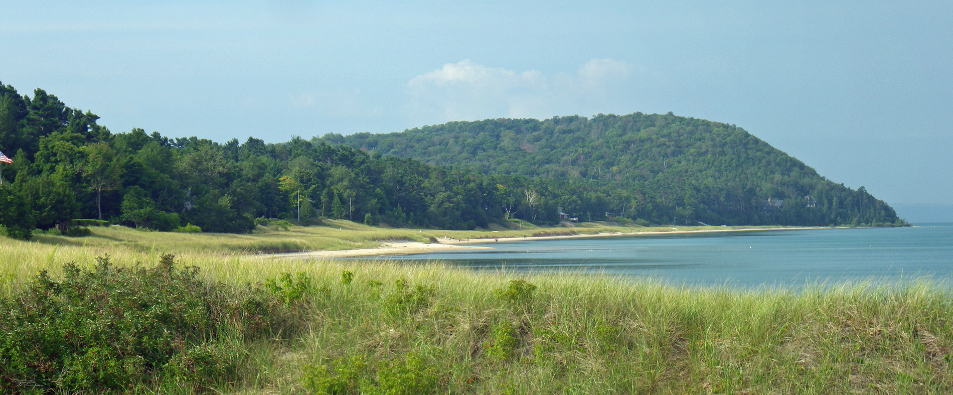 Looking south from the ferry dock, Leland, Michigan.