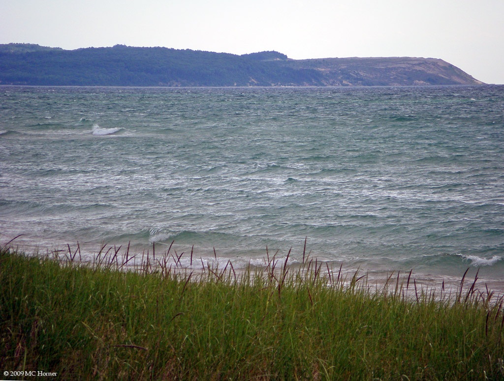 Rough water between the islands.