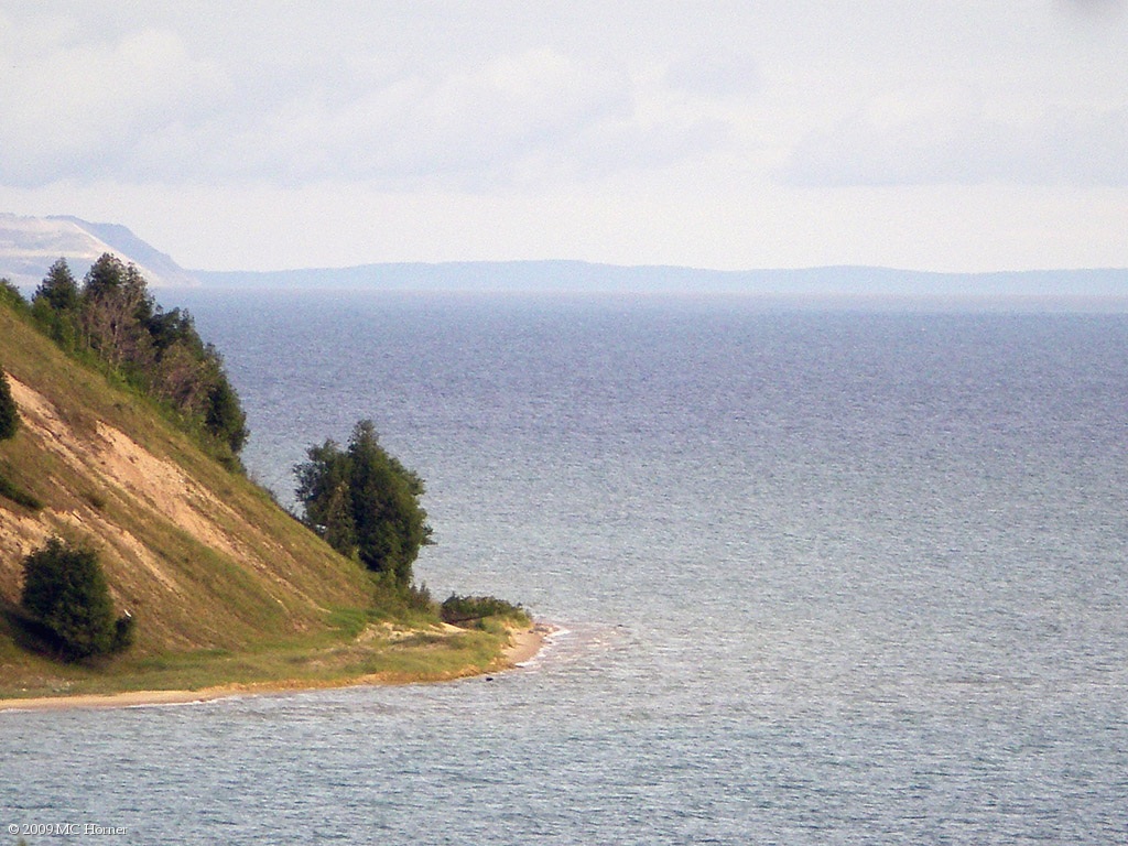 Sleeping Bear far, North island near.