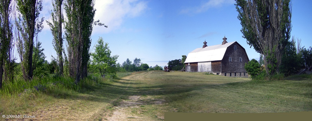 Barn pano, Lombardy Poplars.See large size  here.(934 k)